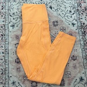 Women's Vibrant Orange Leggings Buttery soft